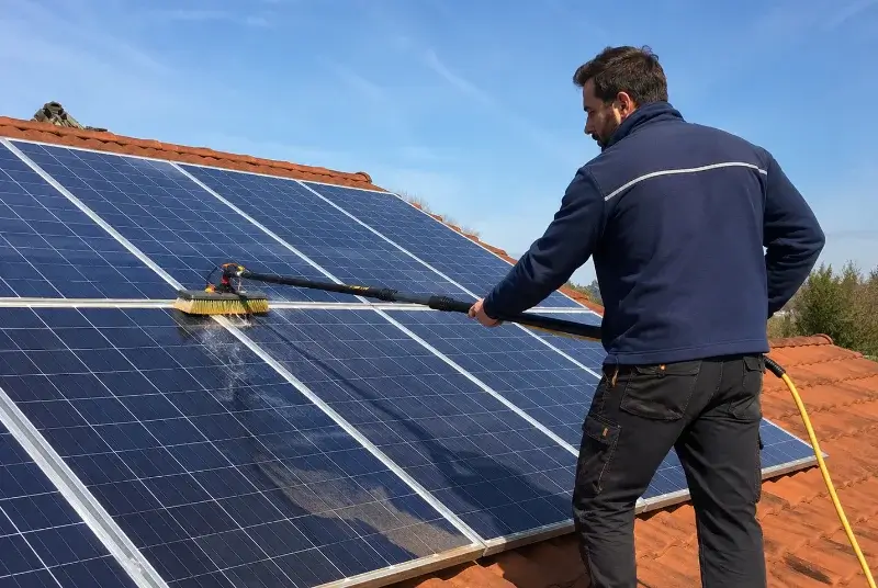 Nettoyage et entretien de panneaux solaires à Coarraze
